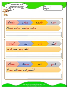 ö sesi Çalışma Sayfaları